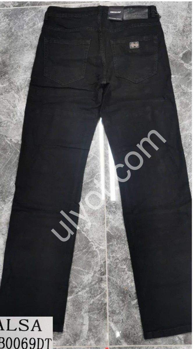 ДЖИНСЫ RESALSA (32-40) ЧЕРНЫЙ 0069DT