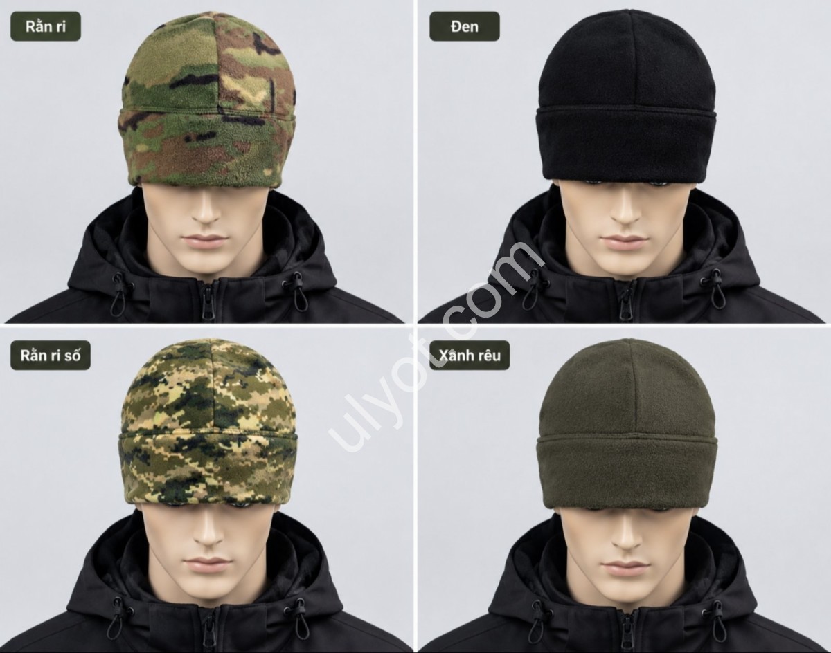 ШАПКА (ONE SIZE 58-60) ФЛИС МИКС 