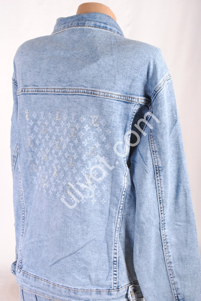 Фото 1 КУРТКА ДЖИНСОВАЯ LADYN (2XL-7XL) ГОЛУБОЙ 1966