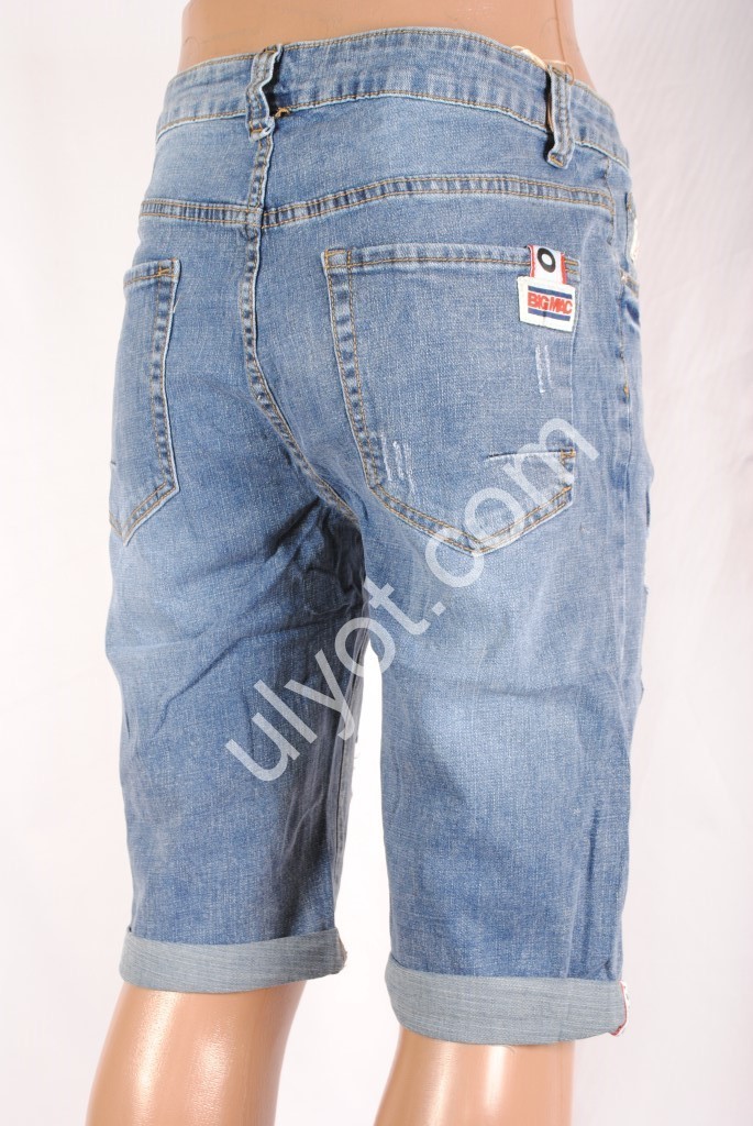 Фото 1 ШОРТЫ NEW JEANS (31-42) ГОЛУБОЙ 810