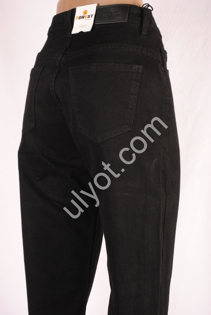 ДЖИНСЫ FOREST JEANS (28-33) ЧЕРНЫЙ 3182