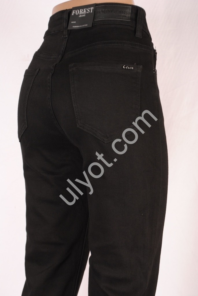 ДЖИНСИ FOREST JEANS (25-30) ЧОРНИЙ БАЙКА 134