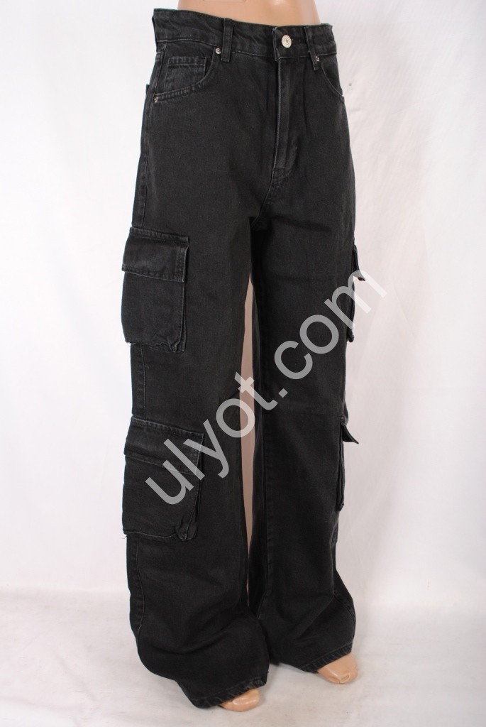 ДЖИНСЫ TOP SHOP (25-32) ГРАФИТ 5484