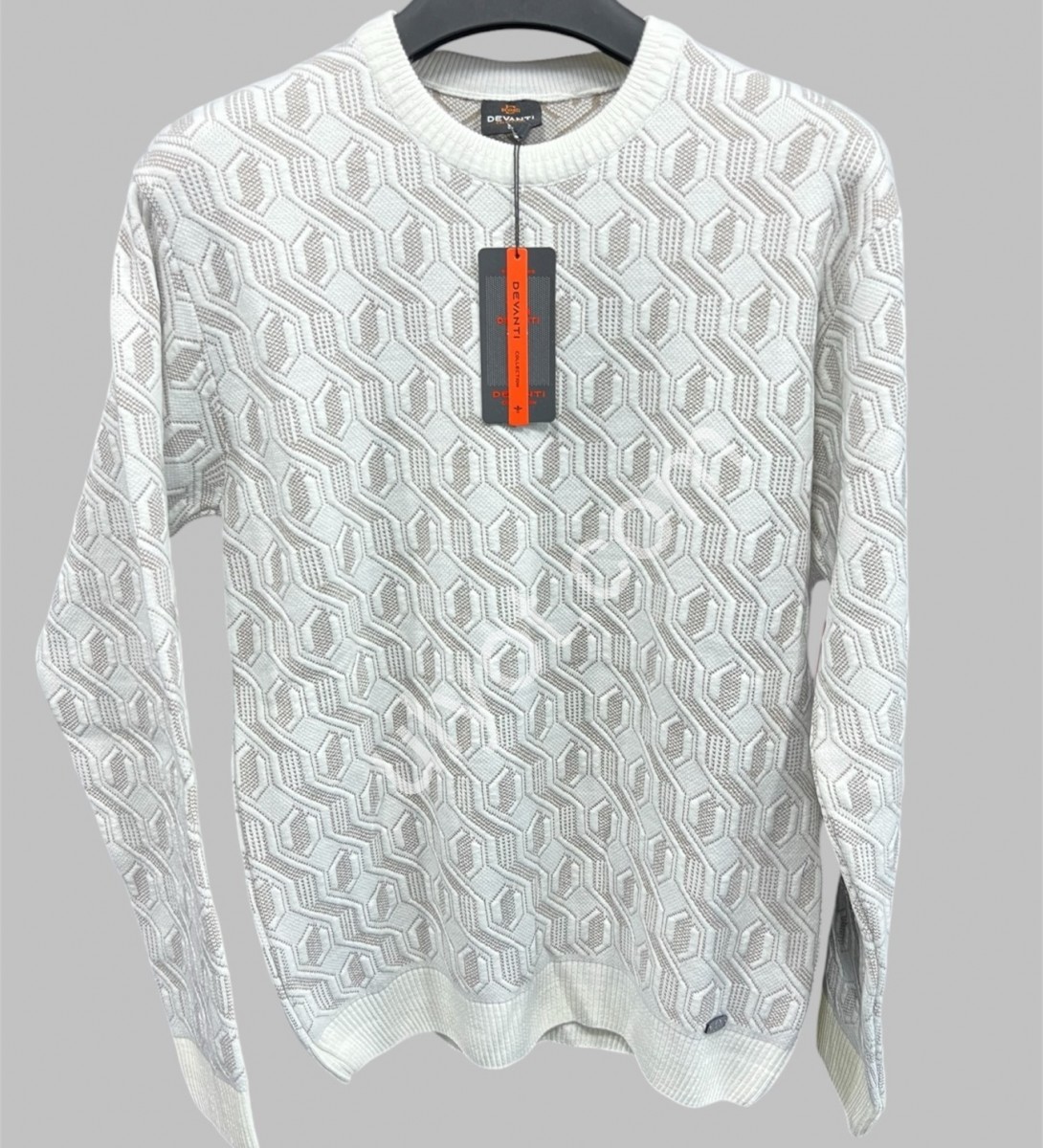 СВІТЕР DEVANTI (L-2XL) БІЛИЙ 70231