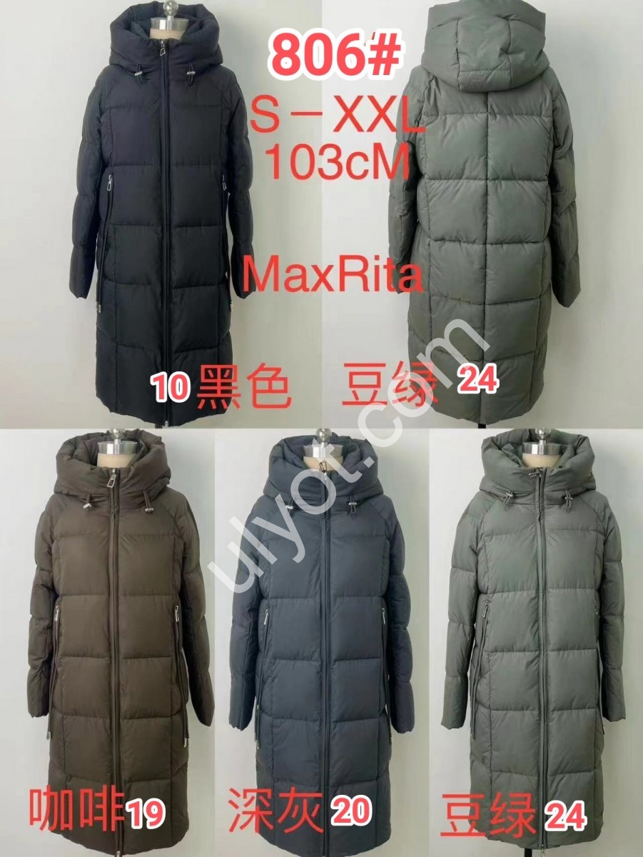 КУРТКА MAX RITA (S-2XL) ЧОРНИЙ 806