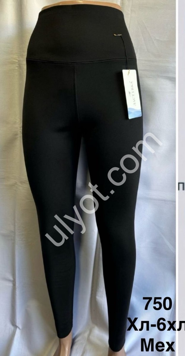 Лосини (2XL-5XL) ЧОРНЕ хутро 750