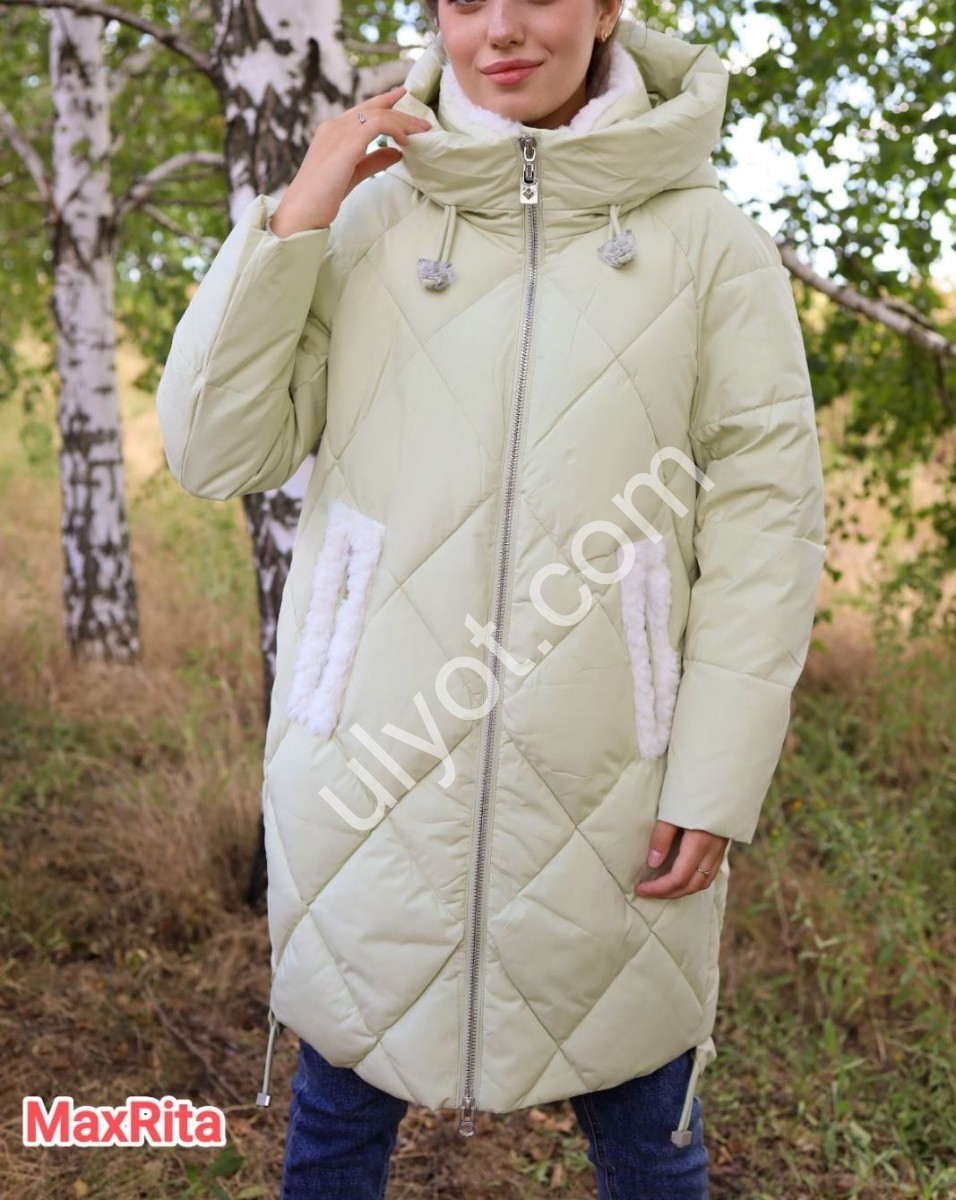 КУРТКА MAXRITA (S-2XL) СВ.БІЖОВИЙ 1128