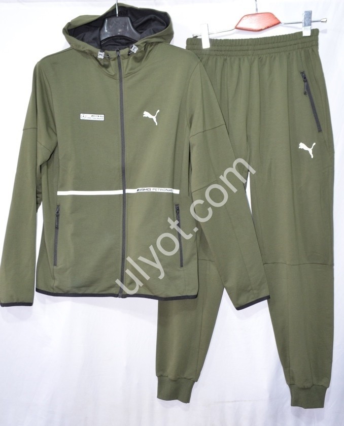 СПОРТ. КОСТЮМ P15 (M-3XL) МАНЖЕТ ХАКИ K-56