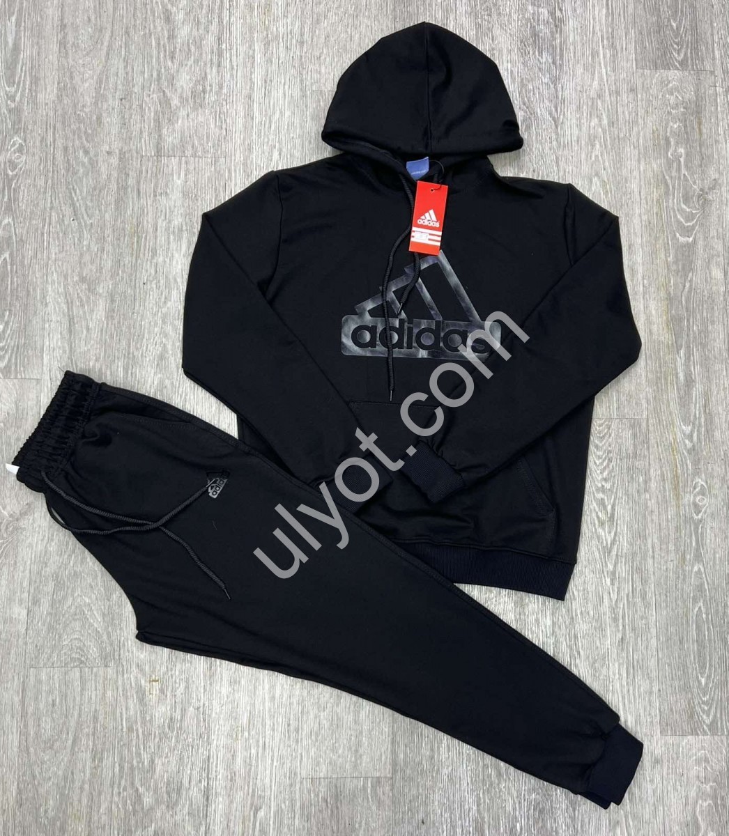 СПОРТ.КОСТЮМ A01 (M-3XL) МАНЖЕТ ЧОРНИЙ 259