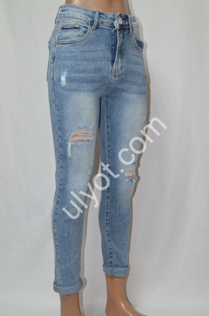 ДЖИНСЫ DENIM NEW (25-30) ГОЛУБОЙ 582