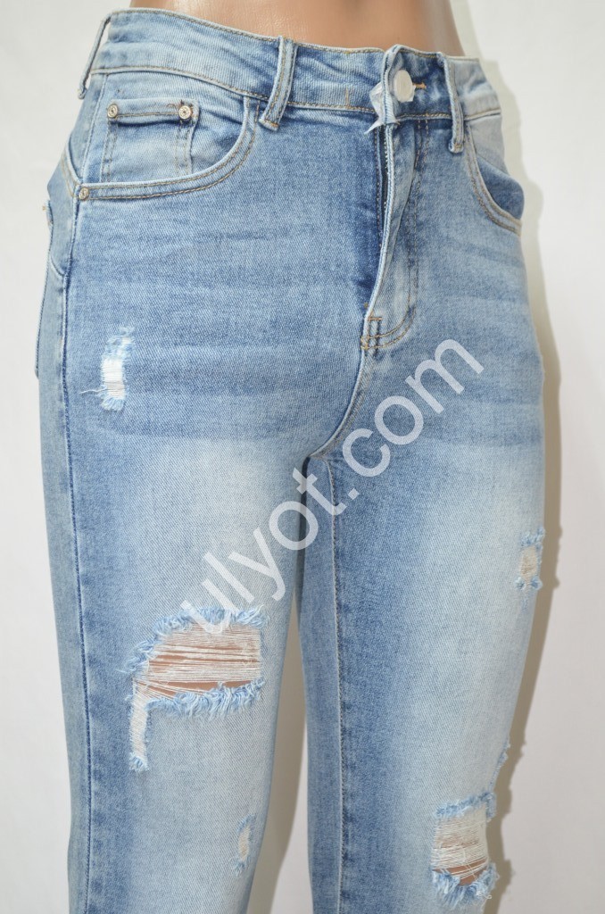 Фото 2 ДЖИНСЫ DENIM NEW (25-30) ГОЛУБОЙ 582