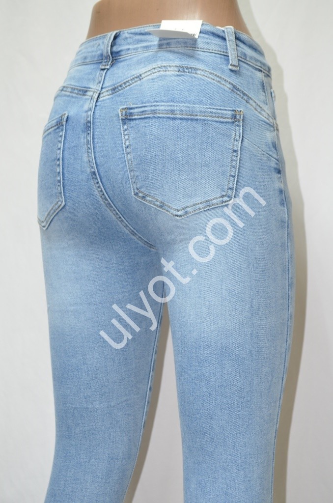 ДЖИНСЫ DENIM NEW (25-30) ГОЛУБОЙ 603