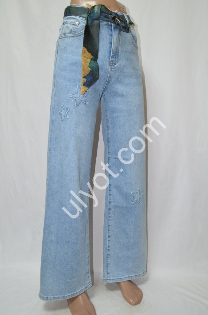 ДЖИНСЫ DENIM NEW (25-30) ГОЛУБОЙ 595