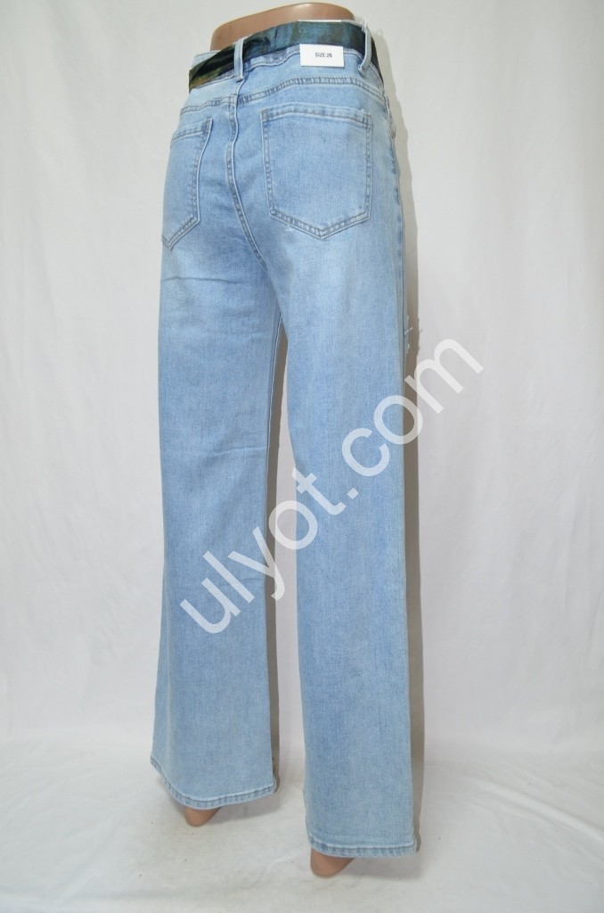 Фото 3 ДЖИНСЫ DENIM NEW (25-30) ГОЛУБОЙ 595