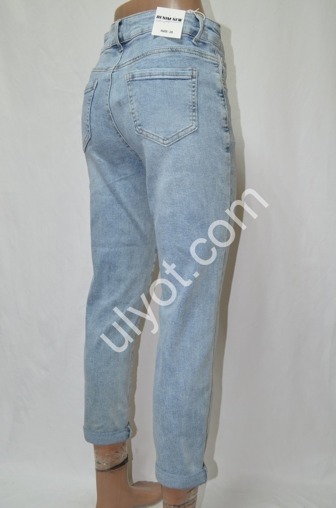 Фото 3 ДЖИНСЫ DENIM NEW (25-30) ГОЛУБОЙ 587