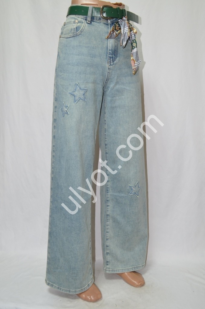 ДЖИНСЫ DENIM NEW (25-30) Т.ГОЛУБОЙ 593