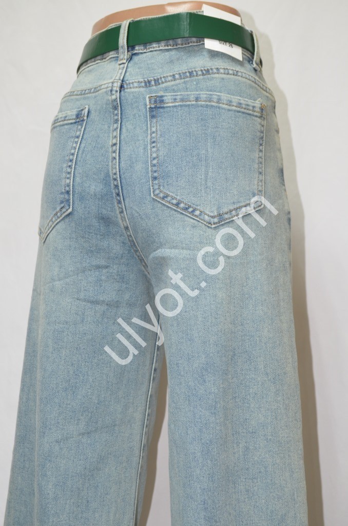 ДЖИНСЫ DENIM NEW (25-30) Т.ГОЛУБОЙ 593