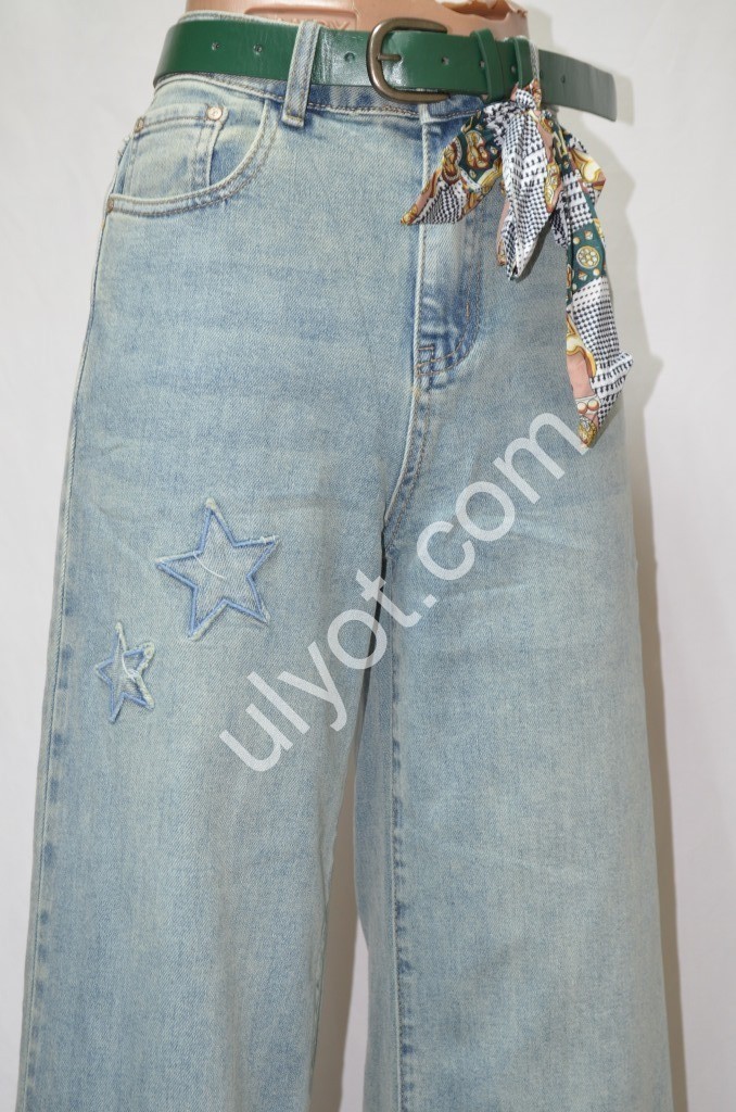 Фото 2 ДЖИНСЫ DENIM NEW (25-30) Т.ГОЛУБОЙ 593