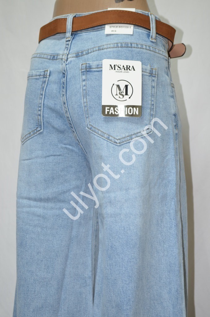 ДЖИНСИ M.SARA (XS-XL) СВ.ГОЛУБИЙ 1328-5