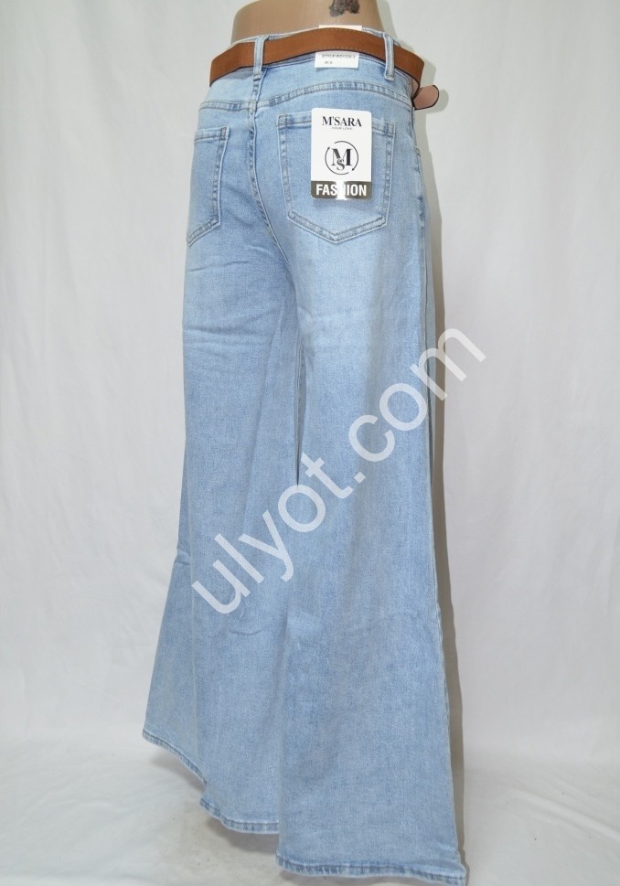 Фото 3 ДЖИНСИ M.SARA (XS-XL) СВ.ГОЛУБИЙ 1328-5