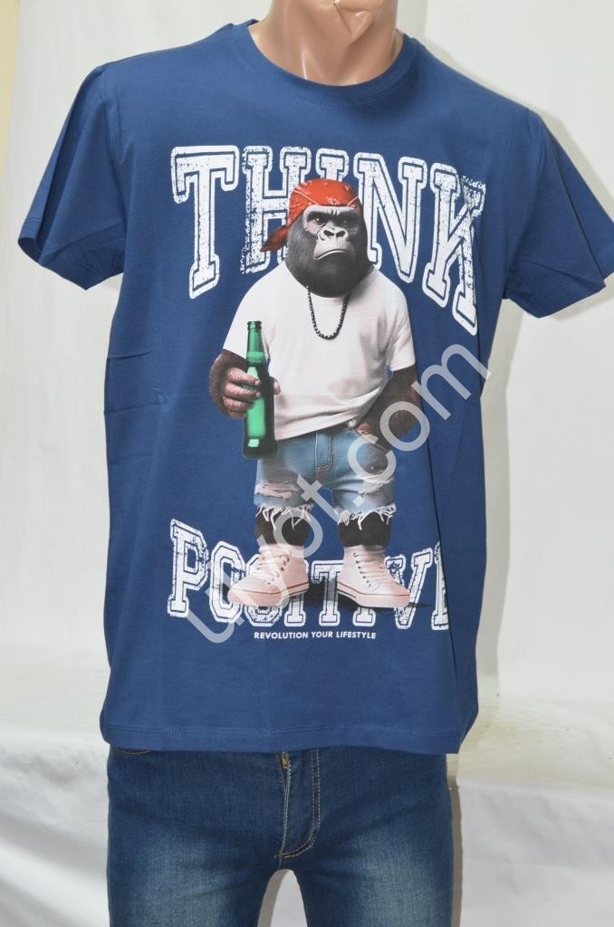 ФУТБОЛКА (S-2XL) СИНІЙ 4150