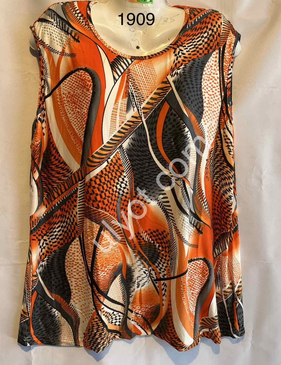 ФУТБОЛКА (4L-8XL) ОРАНЖ МИКС 1909