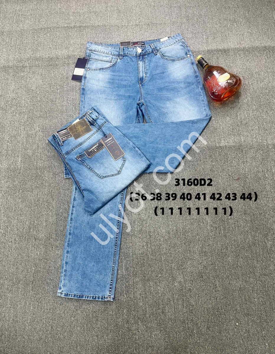 ДЖИНСЫ FANGSIDA (36-44) ГОЛУБЫЕ 3160