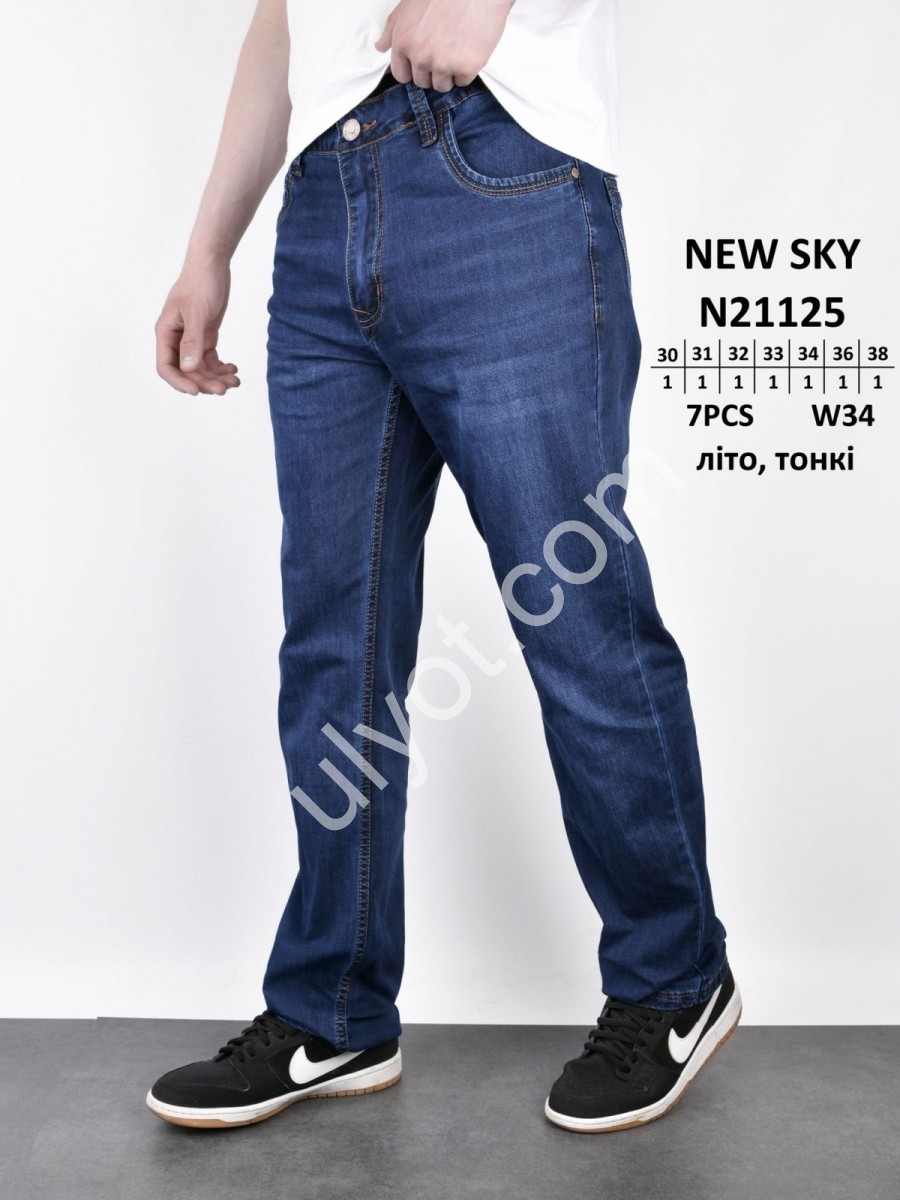ДЖИНСИ NEW SKY (30-38) Т.СИНІЙ 21125