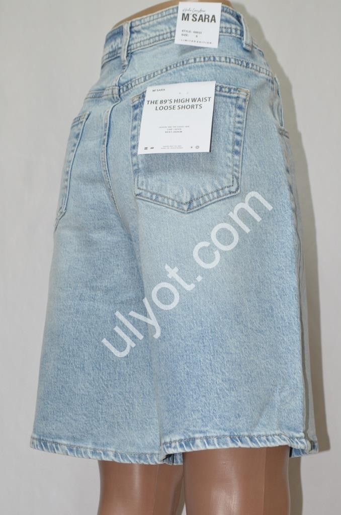 ШОРТЫ M SARA (XS-XL) СВ.ГОЛУБОЙ 6033