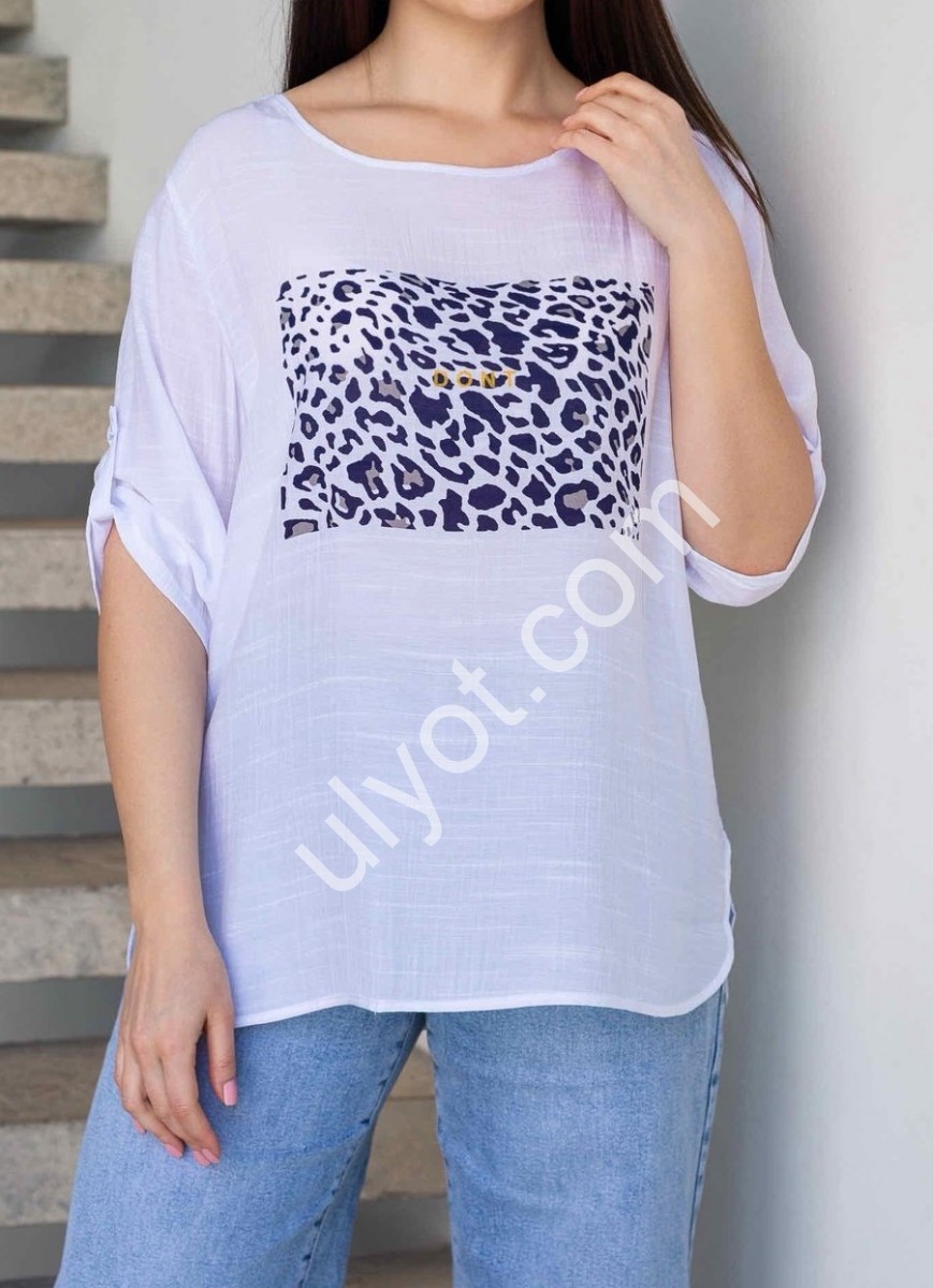 ФУТБОЛКА ЛЕО (XL-4XL) БЕЛЫЙ 368