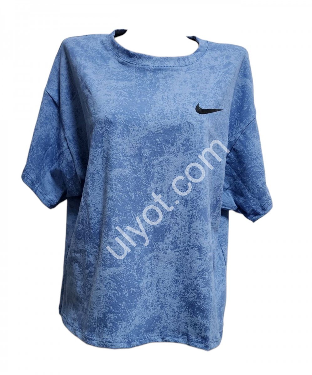 ФУТБОЛКА N02 (OVER SIZE 44/52) СИНІЙ