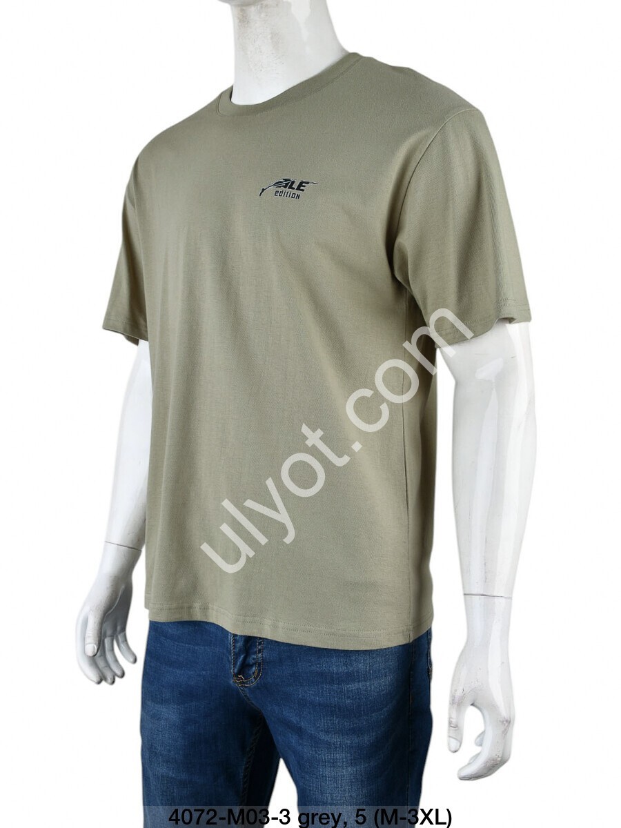 ФУТБОЛКА ALE-1 (M-3XL) СЕРЫЙ 4072