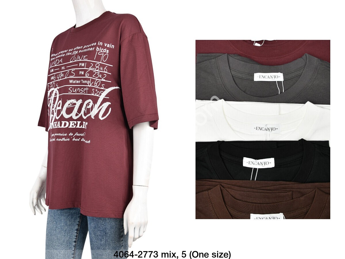 ФУТБОЛКА (OVER SIZE) МИКС 4064-2773