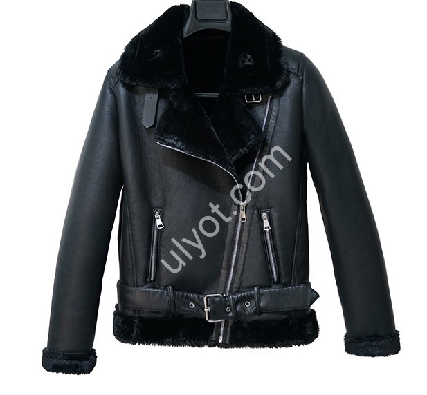 ДУБЛЕНКА AOLONG (S-2XL) ЧЕРНЫЙ 8828