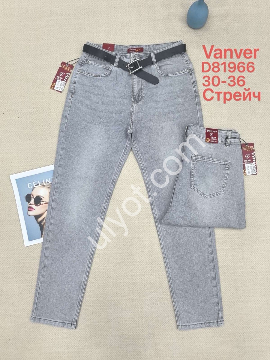ДЖИНСЫ VANVER (30-36) ГОЛУБОЙ 81966