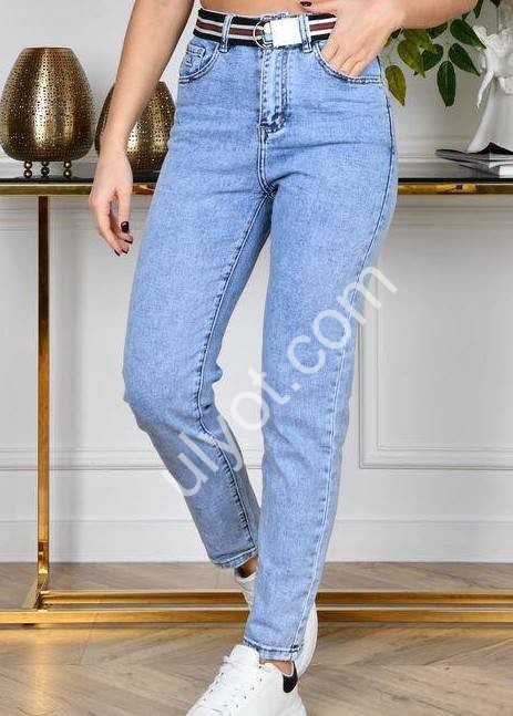 ДЖИНСЫ DERUN (25-30) ГОЛУБОЙ 8286