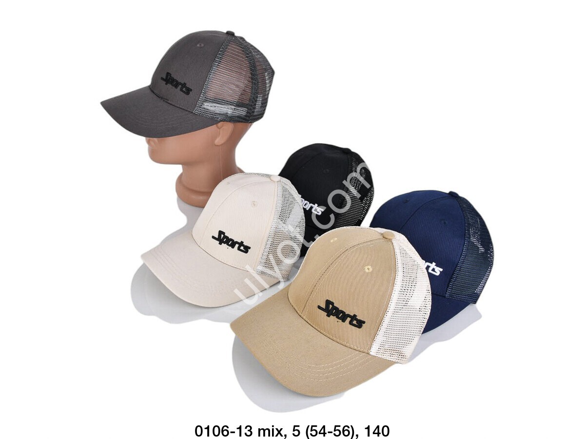 КЕПКА SPORTS (54-56) МИКС 0106-13