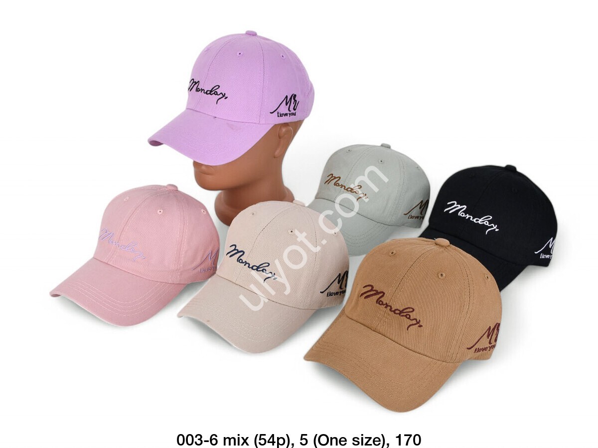 КЕПКА-6 (ONE SIZE 54) МИКС 003-6
