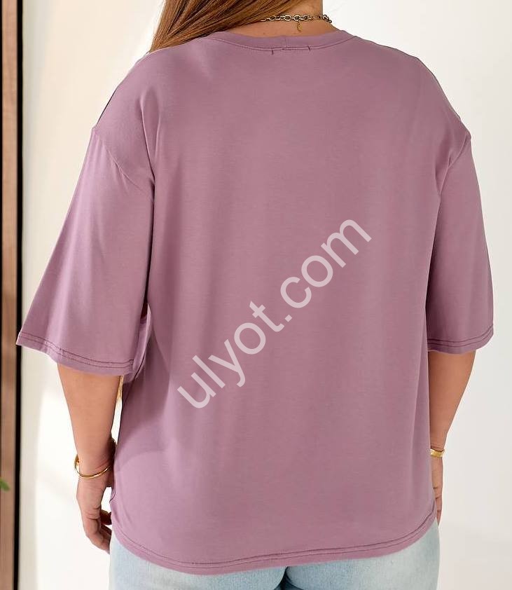 Фото 1 ФУТБОЛКА (48-58) СИРЕНЕВЫЙ 0343