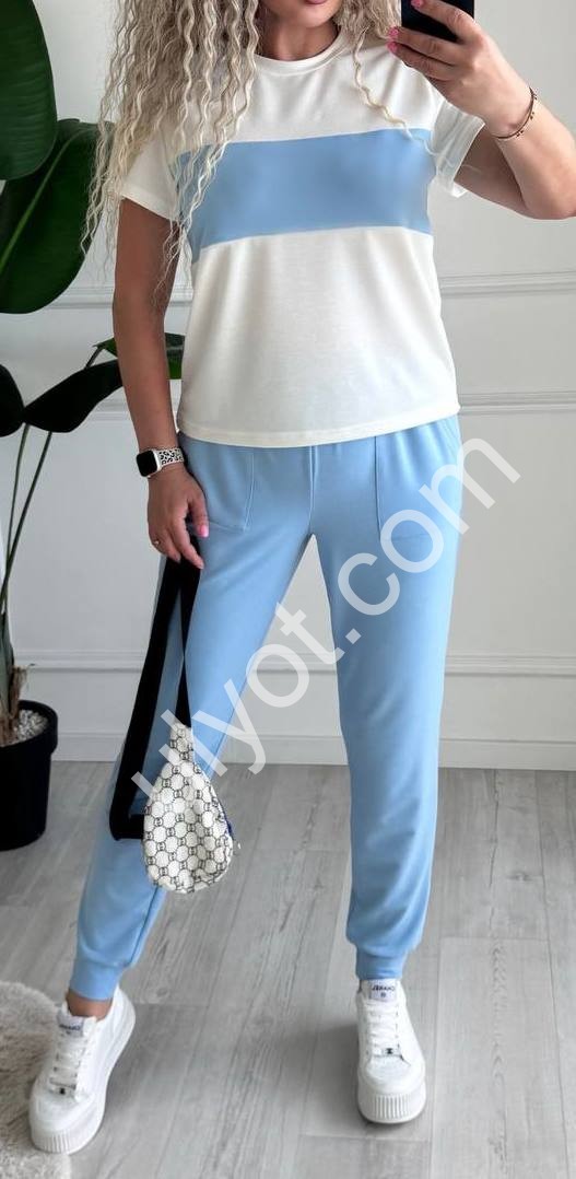 КОСТЮМ (S-3XL) БЛАКИТНИЙ 3048