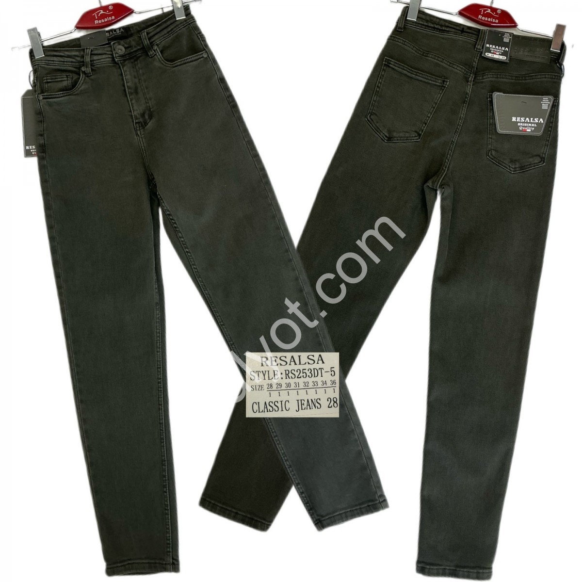 ДЖИНСИ RESALSA (28-36) ЧОРНИЙ RS253