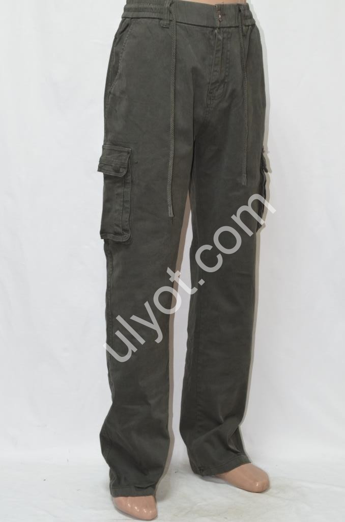 ДЖЕГИНСЫ AKPZEN (32-40) ХАКИ 8098-13