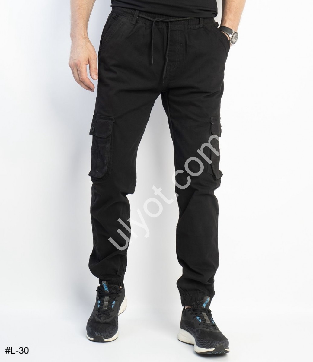 ДЖИНСЫ LIHONG (29-38) ЧЕРНЫЙ L30