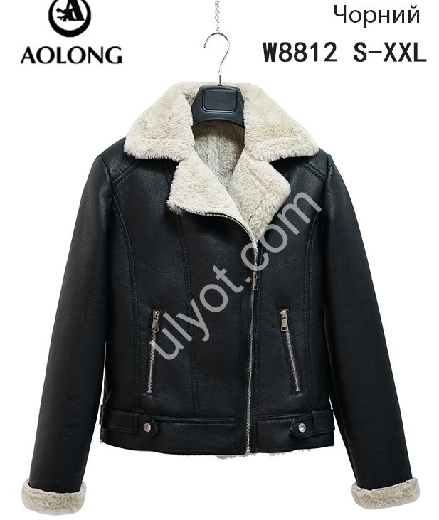 ДУБЛЕНКА AOLONG (S-2XL) ЧОРНИЙ 8812