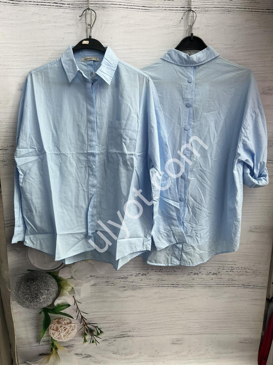 РУБАШКА-06 (S-L) ГОЛУБОЙ 