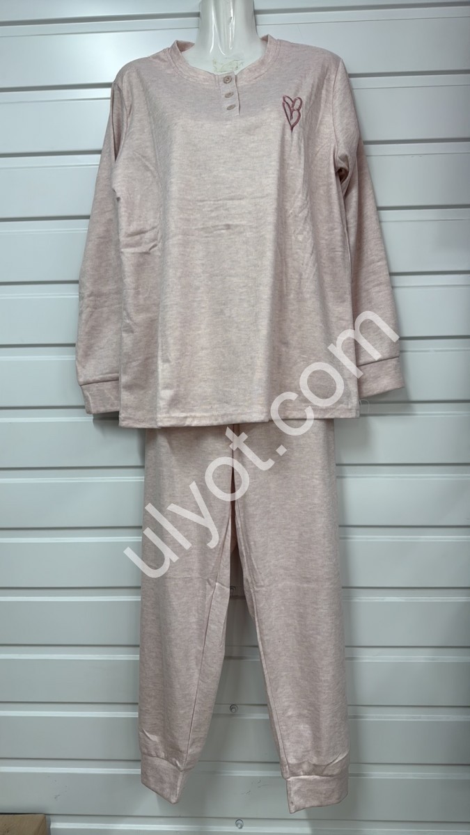 ПІЖАМА (M-3XL) БІЖОВИЙ 70219