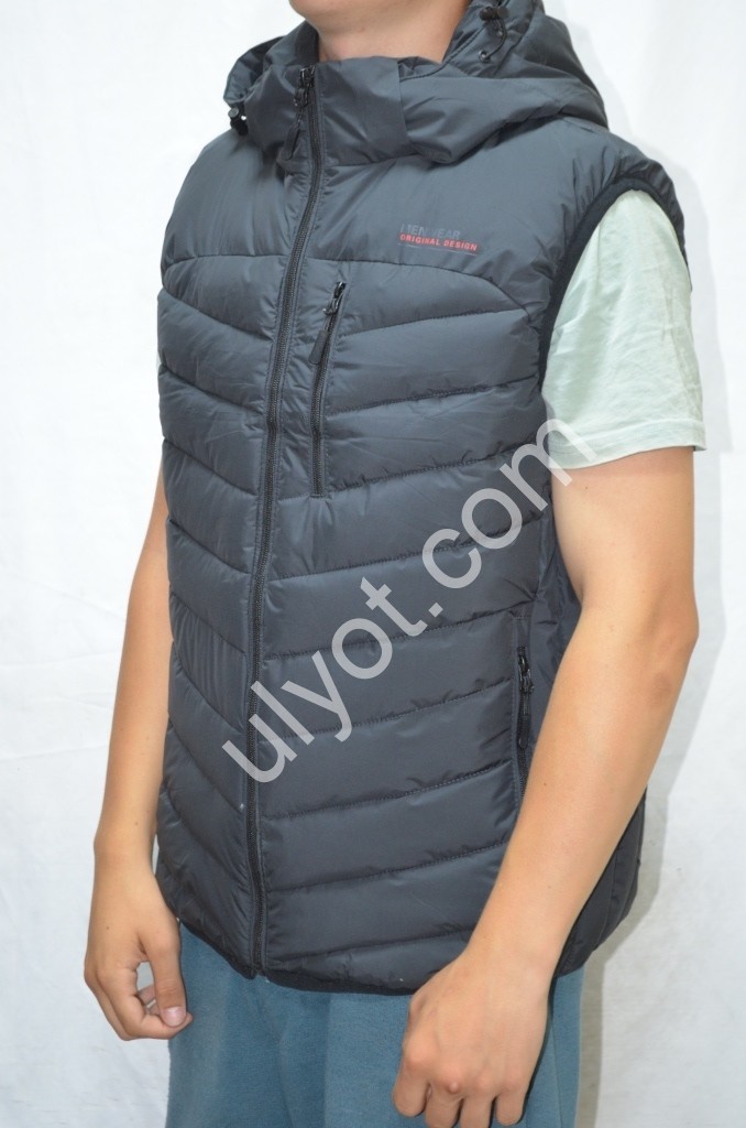 ЖИЛЕТКА MENWEAR (M-3XL) ГРАФІТ D-117
