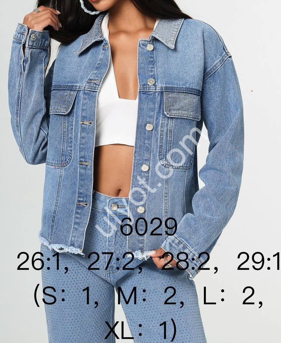 ДЖИНСОВА КУРТКА JELEEY (S-XL) БЛАКИТНИЙ 6029