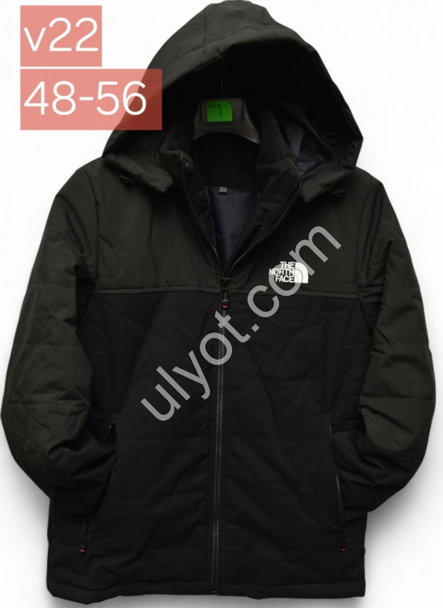 КУРТКА T48 (48-56) ХАКИ+ЧЕРНЫЙ V22