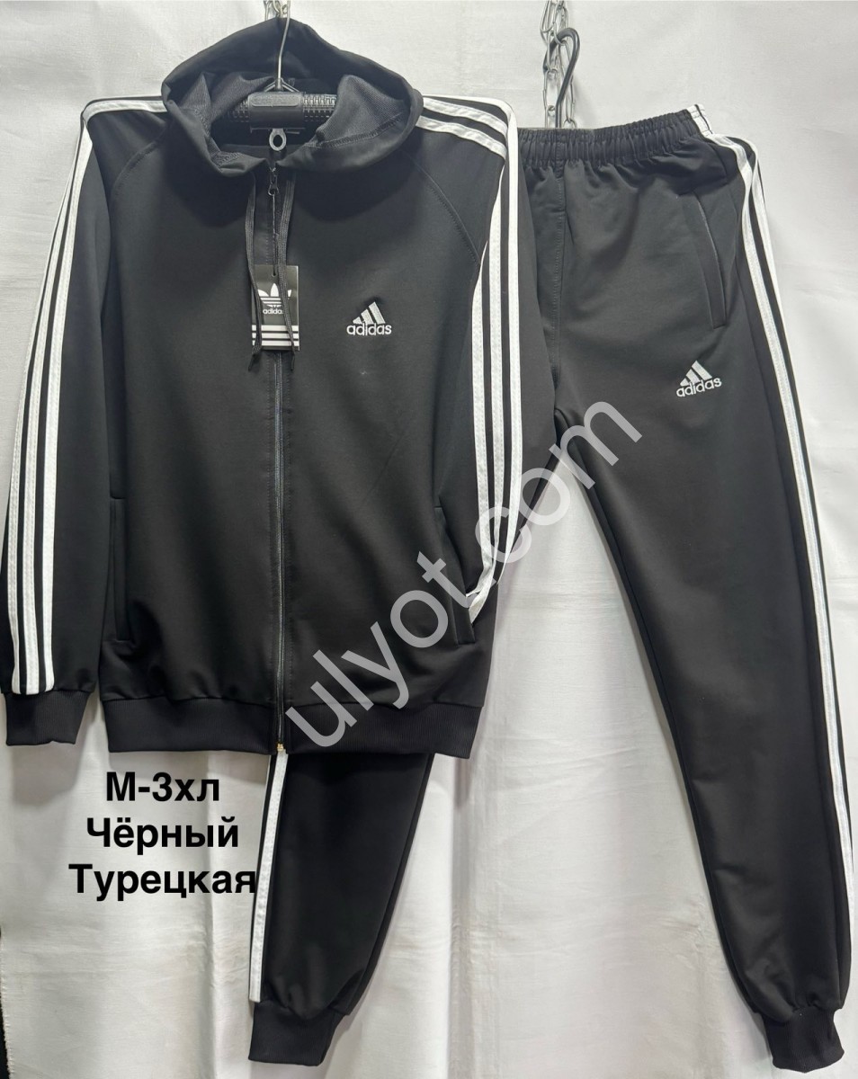 СПОРТ.КОСТЮМ A01 (M-3XL) МАНЖЕТ ЧОРНИЙ-1